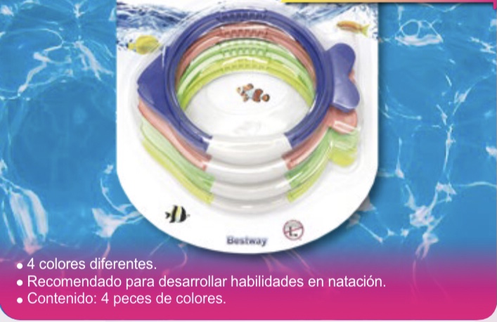 set peces de buceo surtido + 3 años