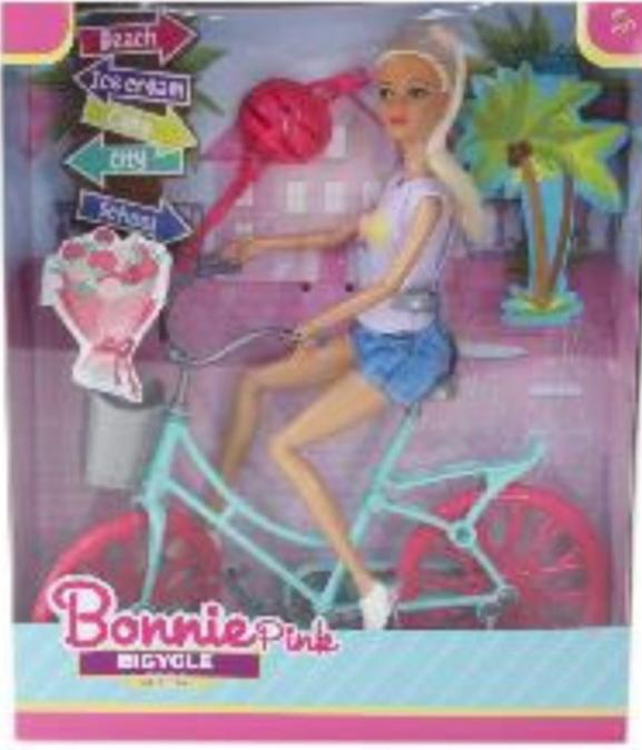 MUÑECA BONNIE CON BICICLETA