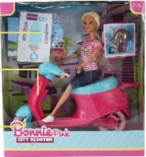 MUÑECA BONNIE CON MOTO