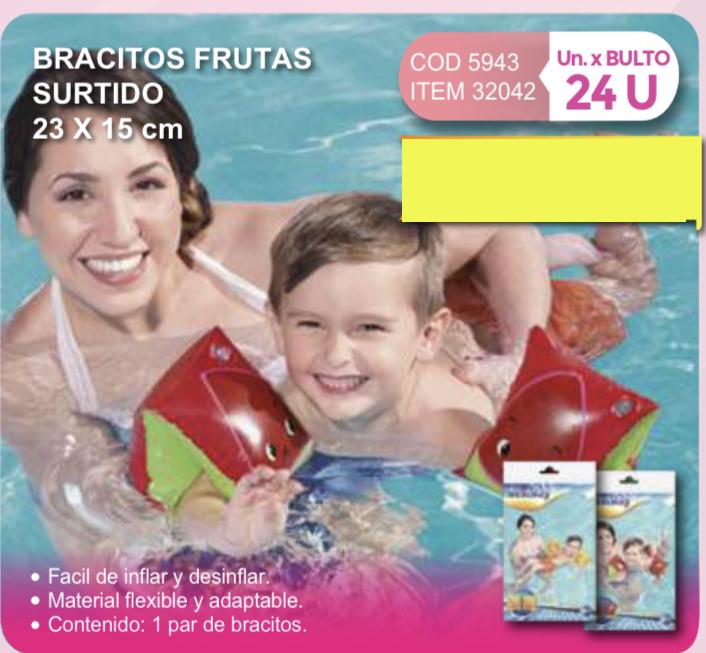 bracitos frutas surtidos 23 x 15 cm