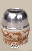 MATE ACERO C/BASE SIMIL HUESO